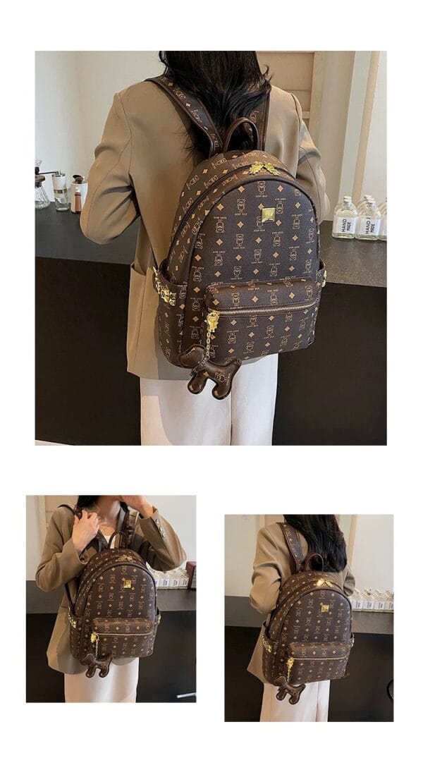 Cute women backpack_brown bear